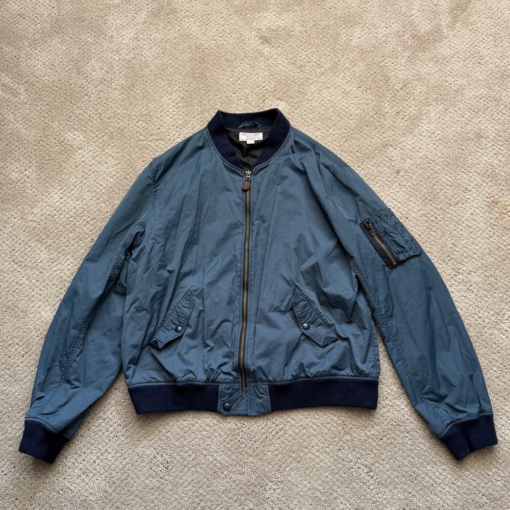 J. Crew x Wallace & Barnes Bomber Jacket, men’s XL, fits like a L